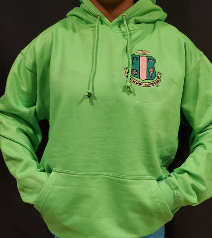 Gorgeous In Green Shield Hoodie