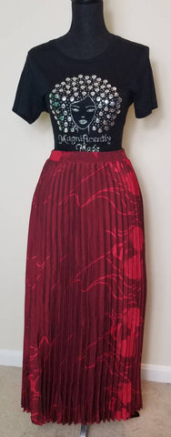 Ruby Red Long Skirt