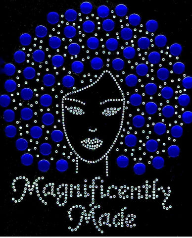 Magnificently Made Bling Tee BLUE