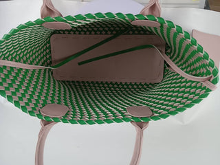 Pink and Green Tote Bag