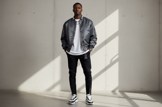 black man in high end alwaze street wear- full outfit-put together and clean