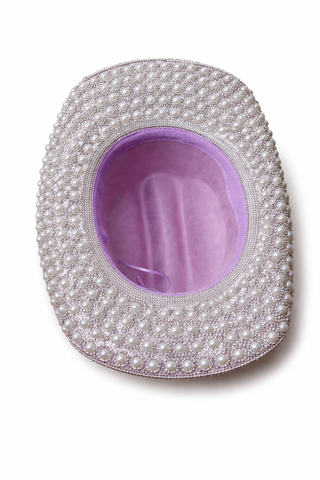 Pearl Embellished Cowboy Hat