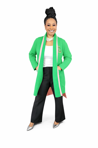 Green Cardigan 1