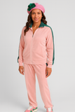 Pink and Green Velour Sweatsuit