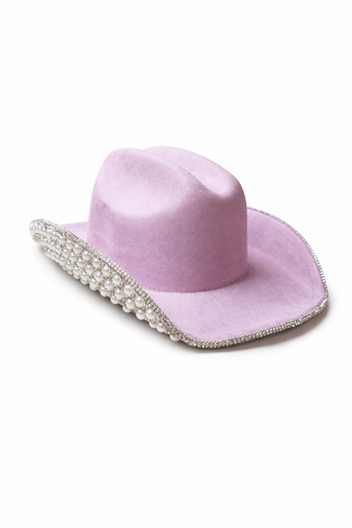 Pearl Embellished Cowboy Hat