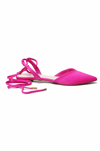 Pink Strappy Flats