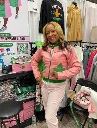 Green Ivy Leather Jacket