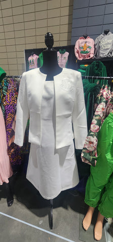 2 pc white suit