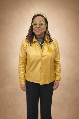 Golden Soror Vegan Leather Jacket