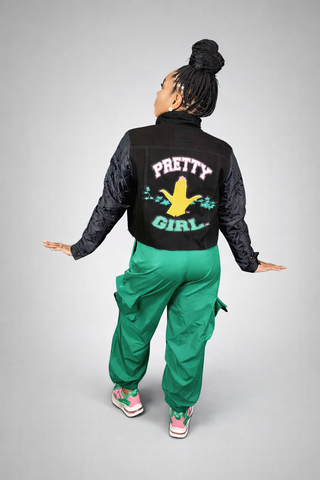Pretty Girl Jean Jacket Black