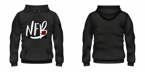 Black Hooded Sweatshirt....     Customize Lettering with our DESIGN STUDIO....     Press CUSTOMIZE IT!!