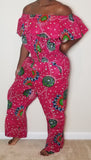 Pink Green and Blue Jumpsuit