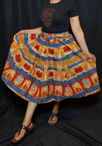 Multi Colored Short Skirt