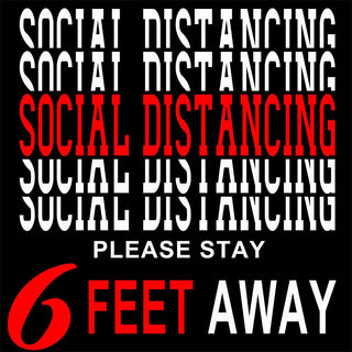 Social Distancing Stacked / Available in all WHITE PRINT!!