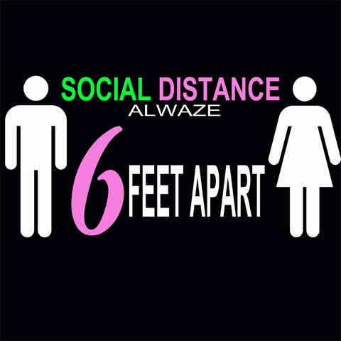 Social Distancing Alwaze Pink / Available in all WHITE PRINT!!