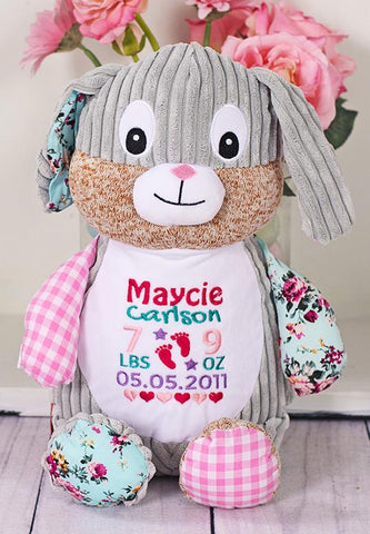 Cubbies Harlequin Collection Bunny Rabbit - Pink