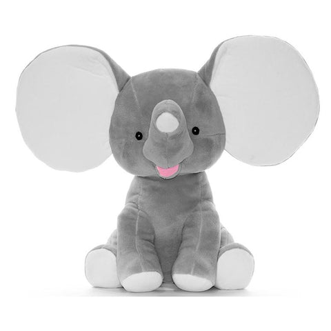 Cubbies Dumble - 12" Elephant w/Embroiderable Ears - Grey