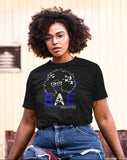 Blue and White B.A.E. Black and Educated Tee