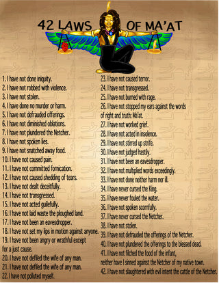 42 Laws Of Ma’at