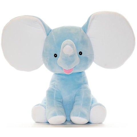 Cubbies Dumble - 12" Elephant w/Embroiderable Ears - Blue