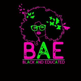 Pink and Green B.A.E. Black & Educated Tee