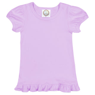 Girls Toddler White Ruffle T Shirt....     Customize Lettering with our DESIGN STUDIO....     Press CUSTOMIZE IT!!