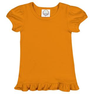 Girls Toddler White Ruffle T Shirt....     Customize Lettering with our DESIGN STUDIO....     Press CUSTOMIZE IT!!