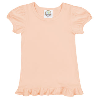 Girls Toddler White Ruffle T Shirt....     Customize Lettering with our DESIGN STUDIO....     Press CUSTOMIZE IT!!