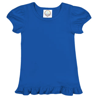 Girls Toddler White Ruffle T Shirt....     Customize Lettering with our DESIGN STUDIO....     Press CUSTOMIZE IT!!